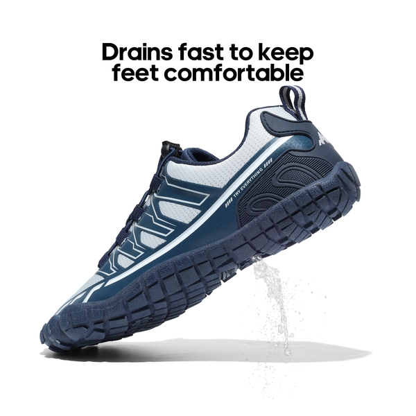 Men's Comfortable Quick Drying Water Shoes - WHITE-BLUE - 2